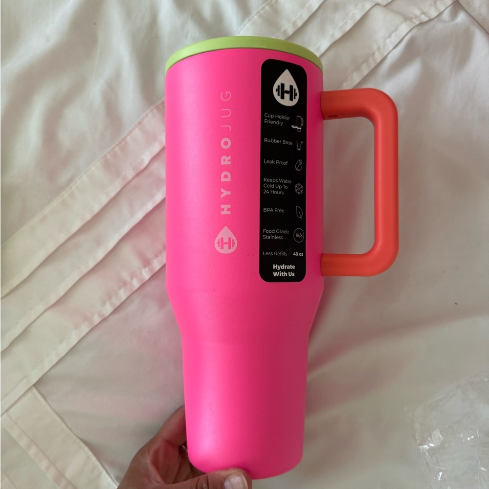 40oz HydroJug Pink and Orange Water Bottle